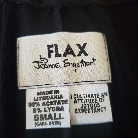 Flax brand slinky black maxi skirt sz small - Picture 2 of 2